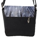 White Peacock Bird Flap Closure Messenger Bag (S) View1