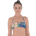 Palm Trees Beauty Nature Clouds Summer Tie Back Bikini Top View1