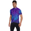 Realistic Night Sky Poster With Constellations Men s Short Sleeve Cycling Jersey View2