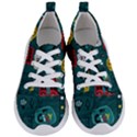 Seamless Pattern Hand Drawn With Vehicles Buildings Road Women s Lightweight Sports Shoes View1