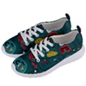 Seamless Pattern Hand Drawn With Vehicles Buildings Road Women s Lightweight Sports Shoes View2