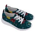 Seamless Pattern Hand Drawn With Vehicles Buildings Road Women s Lightweight Sports Shoes View3