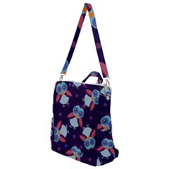 Owl Pattern Background Crossbody Backpack