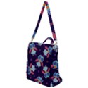 Owl Pattern Background Crossbody Backpack View1