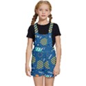 Flat Design Geometric Shapes Background Kids  Short Overalls View1