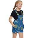 Flat Design Geometric Shapes Background Kids  Short Overalls View3