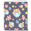 Owl Stars Pattern Background 8  x 10  Softcover Notebook View1