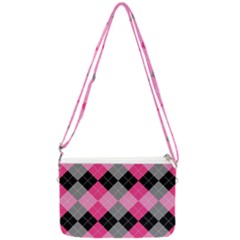 Seamless Argyle Pattern Double Gusset Crossbody Bag by Grandong