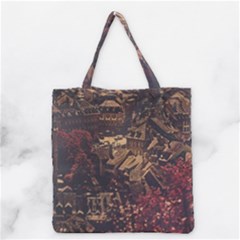 Vintage Cityscape City Retro Old Grocery Tote Bag