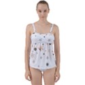 Golden-snowflake Twist Front Tankini Set View1