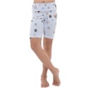 Golden-snowflake Kids  Lightweight Velour Cropped Yoga Leggings View1