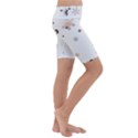 Golden-snowflake Kids  Lightweight Velour Cropped Yoga Leggings View3