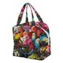 Flower And Parrot Art Flower Painting Boxy Hand Bag View2