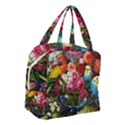 Flower And Parrot Art Flower Painting Boxy Hand Bag View3