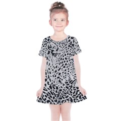 Leopard In Art, Animal, Graphic, Illusion Kids  Simple Cotton Dress