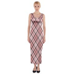 Pink Burberry, Abstract Fitted Maxi Dress