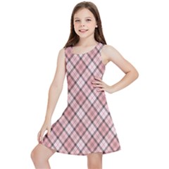 Pink Burberry, Abstract Kids  Lightweight Sleeveless Dress