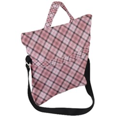 Pink Burberry, Abstract Fold Over Handle Tote Bag by nateshop