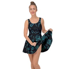 Cartoon, Halloween, Black, Dark Inside Out Casual Dress