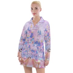 Disney Castle, Mickey And Minnie Women s Long Sleeve Casual Dress