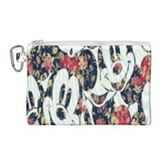 Mickey Mouse, Cartoon, Cartoon Character Canvas Cosmetic Bag (large)