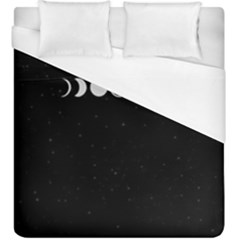 Moon Phases, Eclipse, Black Duvet Cover (king Size)
