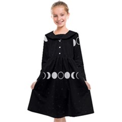 Moon Phases, Eclipse, Black Kids  Midi Sailor Dress