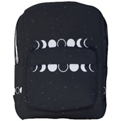 Moon Phases, Eclipse, Black Full Print Backpack by nateshop