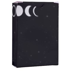Moon Phases, Eclipse, Black Playing Cards Single Design (rectangle) With Custom Box