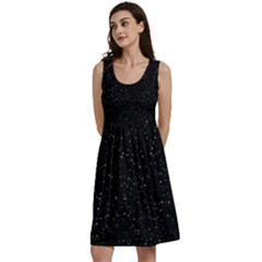 Simple Starry Sky, Alone, Black, Dark, Nature Classic Skater Dress