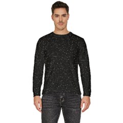 Simple Starry Sky, Alone, Black, Dark, Nature Men s Fleece Sweatshirt