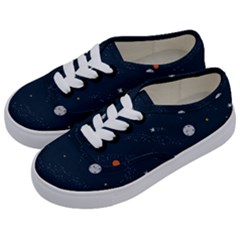 Universe Color Doodle , Art Kids  Classic Low Top Sneakers
