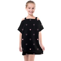 Heart, Background Kids  One Piece Chiffon Dress