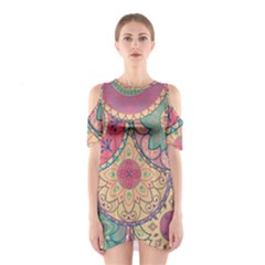 Pattern , Comic, Art, Supreme, Designs Shoulder Cutout One Piece Dress