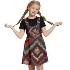 Fabric Abstract Pattern Fabric Textures, Geometric Kids  Apron Dress