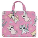 Cute Animal Little Cat Seamless Pattern MacBook Pro 16  Double Pocket Laptop Bag  View1