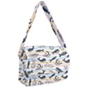 Seamless Vector Pattern With Little Cute Fish Cartoon Courier Bag View1