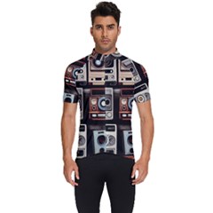Retro Cameras Old Vintage Antique Men s Short Sleeve Cycling Jersey