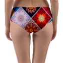Mandala Pattern Reversible Mid-Waist Bikini Bottoms View4