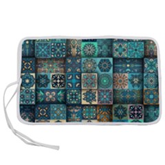 Texture Pattern Abstract Colorful Digital Art Pen Storage Case (s) by Ndabl3x