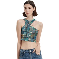 Texture Pattern Abstract Colorful Digital Art Cut Out Top