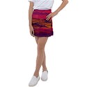 Time Wind Polishpattern Architecture Building City Cityscape Nature Pop-art Pop Surrealism  Retrowave Kids  Tennis Skirt View1