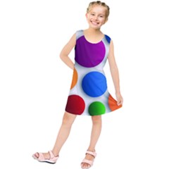 Abstract Dots Colorful Kids  Tunic Dress