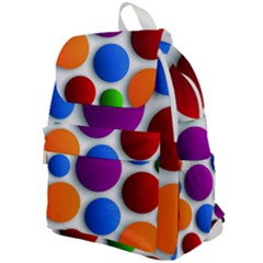 Abstract Dots Colorful Top Flap Backpack