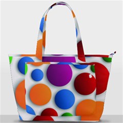 Abstract Dots Colorful Back Pocket Shoulder Bag 