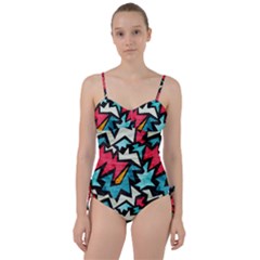 Abstract, Colorful, Colors Sweetheart Tankini Set