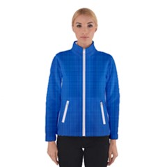 Blue Abstract, Background Pattern, Texture Women s Bomber Jacket