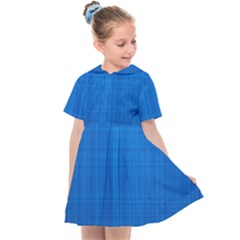 Blue Abstract, Background Pattern, Texture Kids  Sailor Dress