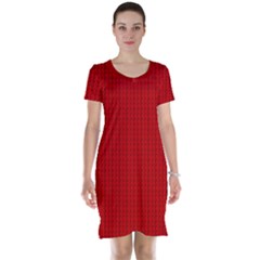 Ed Lego Texture Macro, Red Dots Background, Lego, Red Short Sleeve Nightdress
