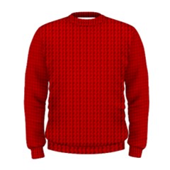 Ed Lego Texture Macro, Red Dots Background, Lego, Red Men s Sweatshirt